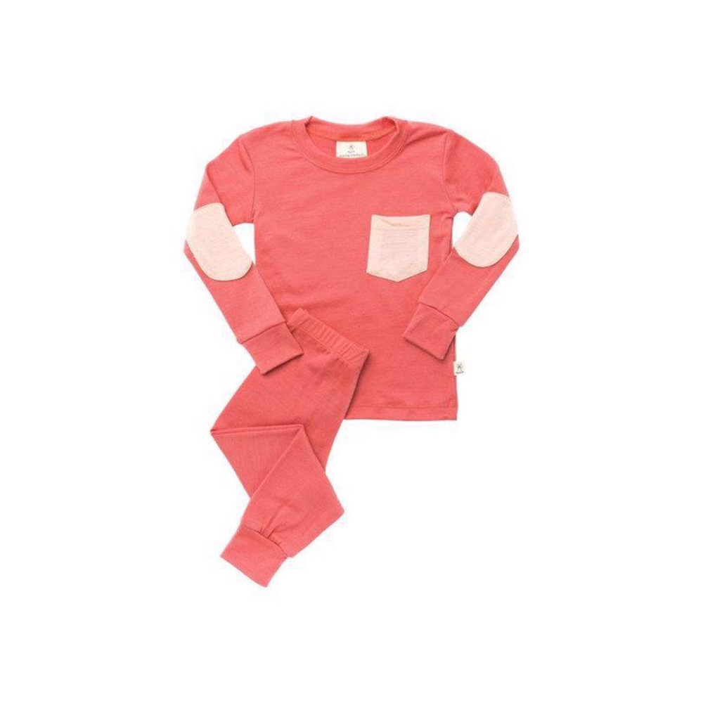 Chasing Windmills Merino Wool Long Johns in Rose